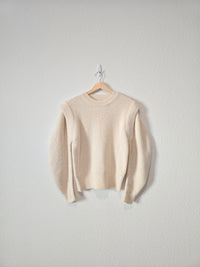 Cream Puff Sleeve Sweater (M)