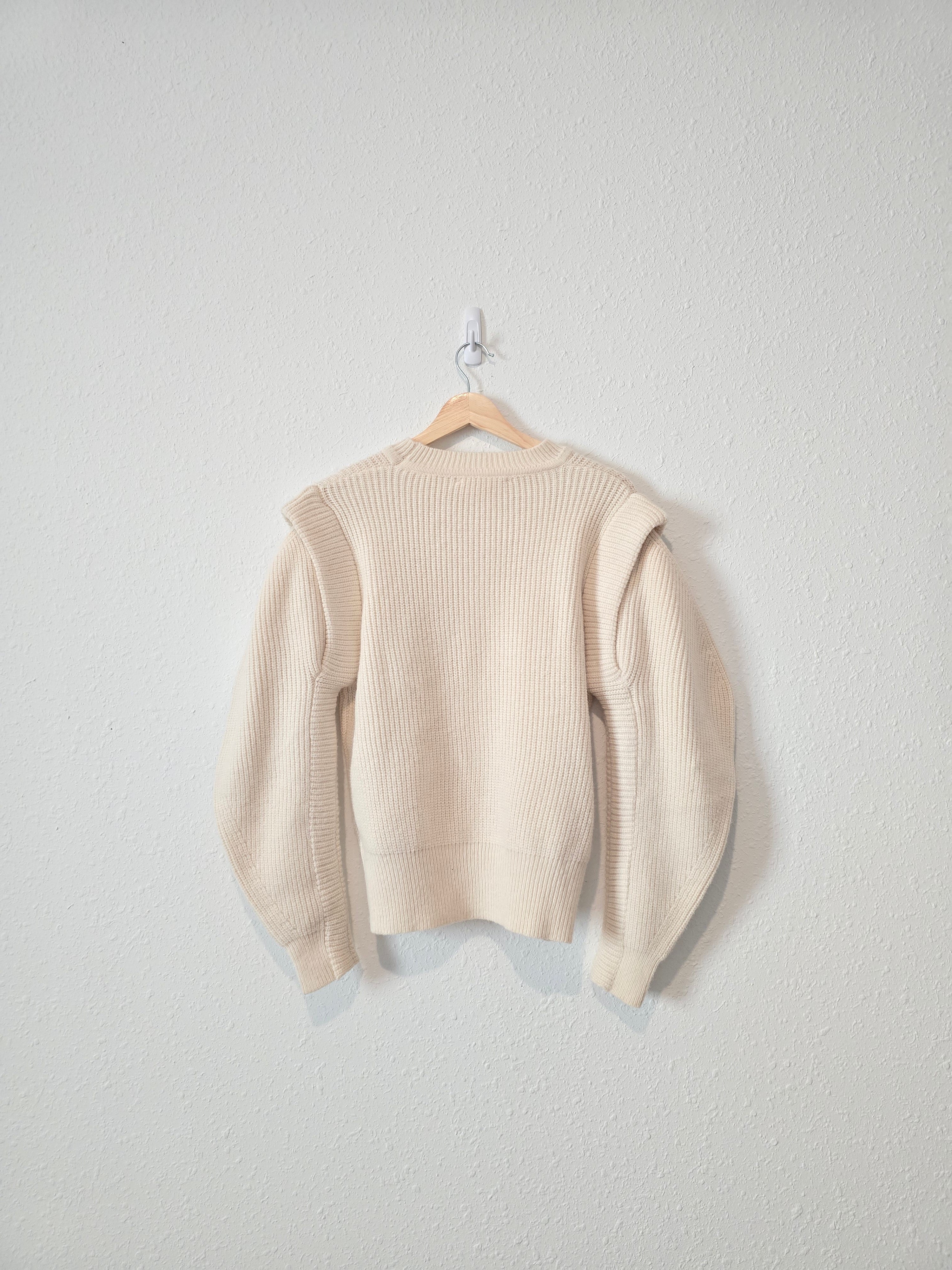 Cream Puff Sleeve Sweater (M)