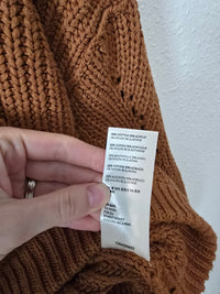 Free People Terracotta Chunky Sweater (M)