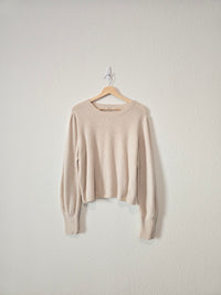 Madewell Puff Sleeve Sweater (XL)