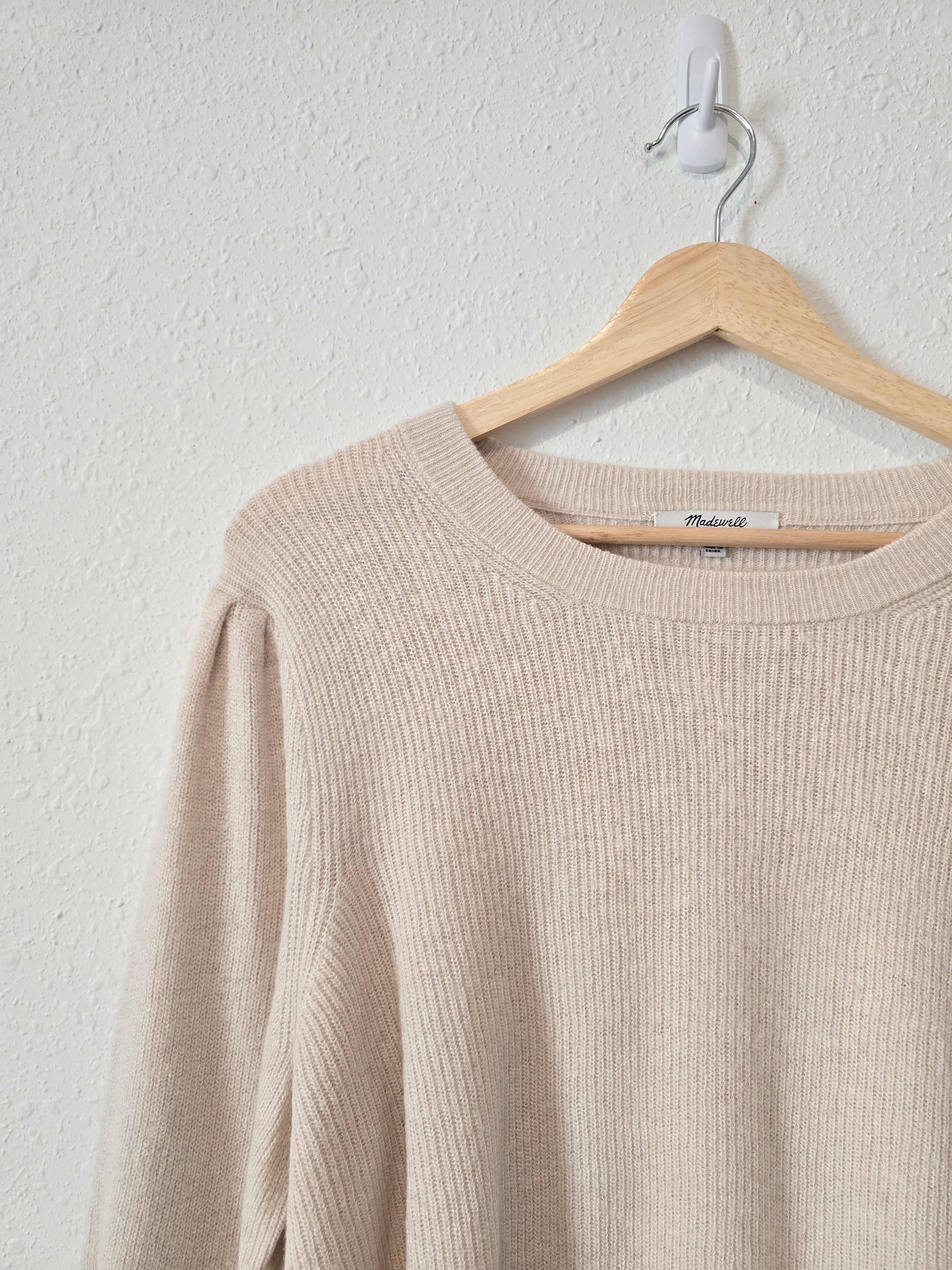 Madewell Puff Sleeve Sweater (XL)