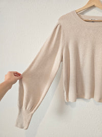 Madewell Puff Sleeve Sweater (XL)