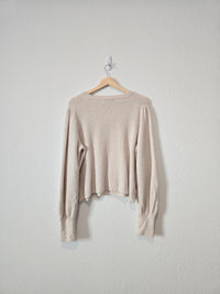 Madewell Puff Sleeve Sweater (XL)