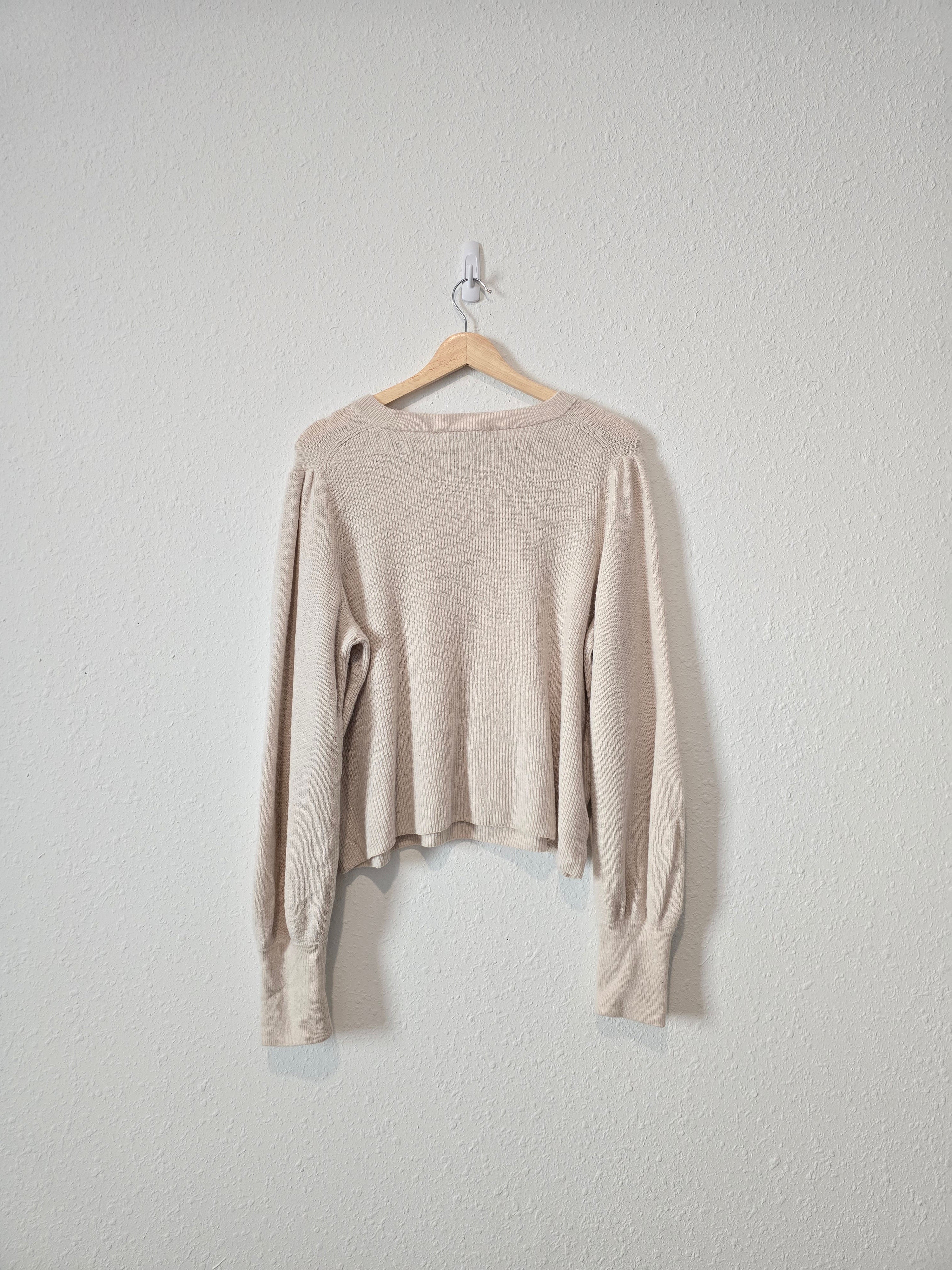 Madewell Puff Sleeve Sweater (XL)