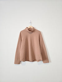 J.Crew Quilted Mockneck Top (XL)