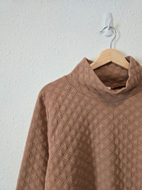 J.Crew Quilted Mockneck Top (XL)