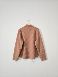 J.Crew Quilted Mockneck Top (XL)