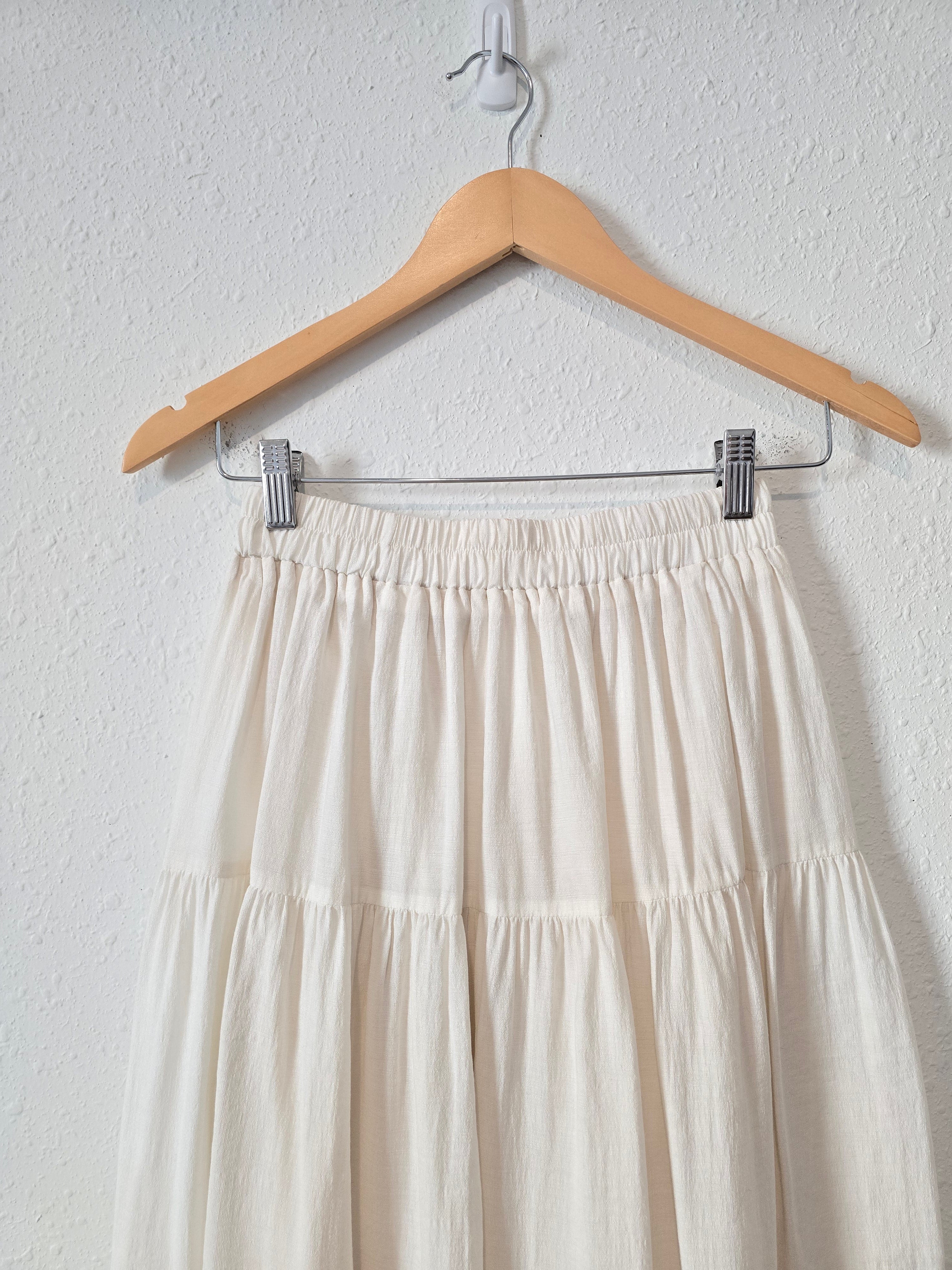 Flowy Tiered Maxi Skirt (S)