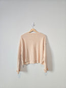 Waffle Knit Henley Sweater (XS)