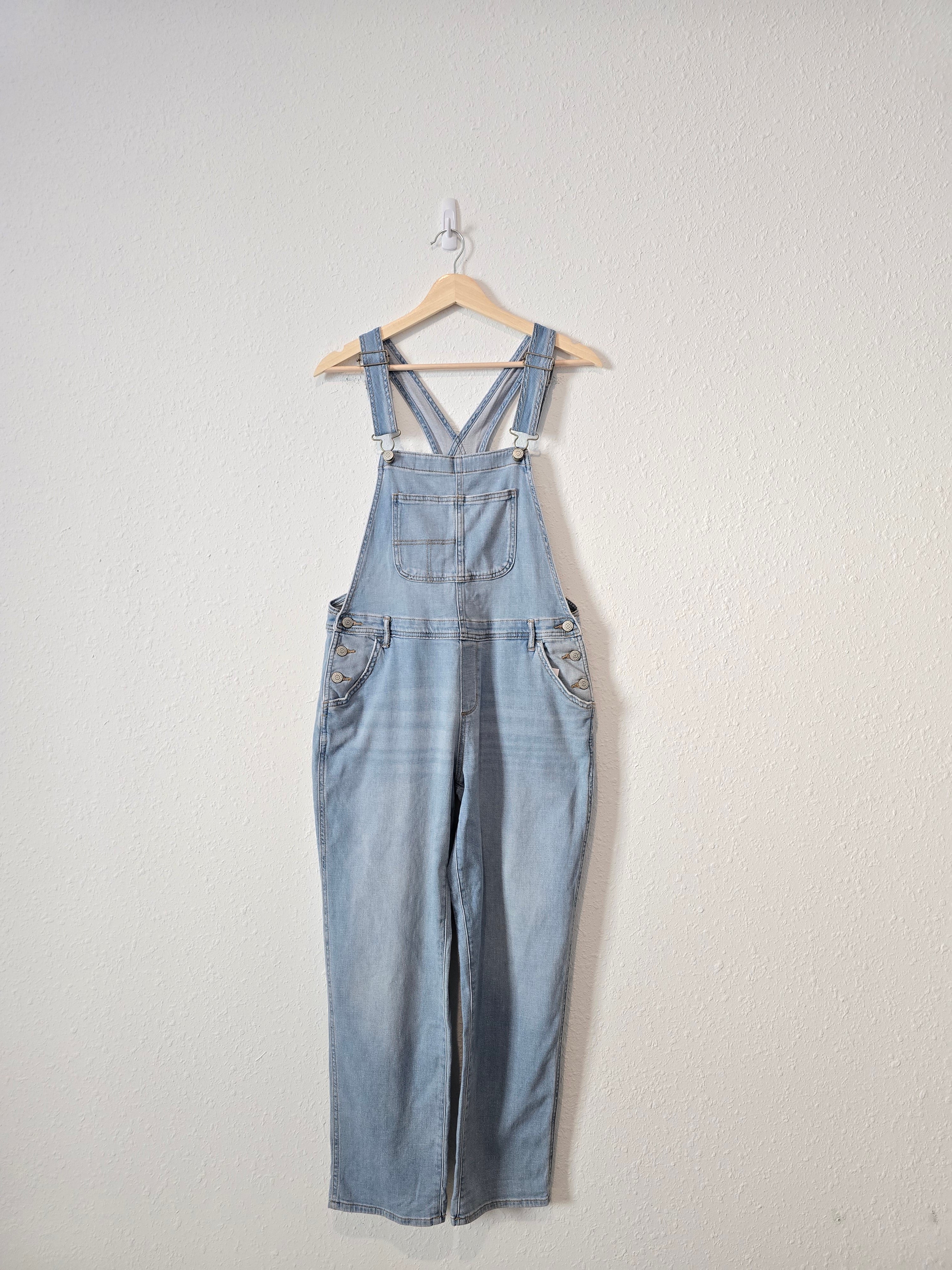 NEW Light Wash Denim Overalls (S)