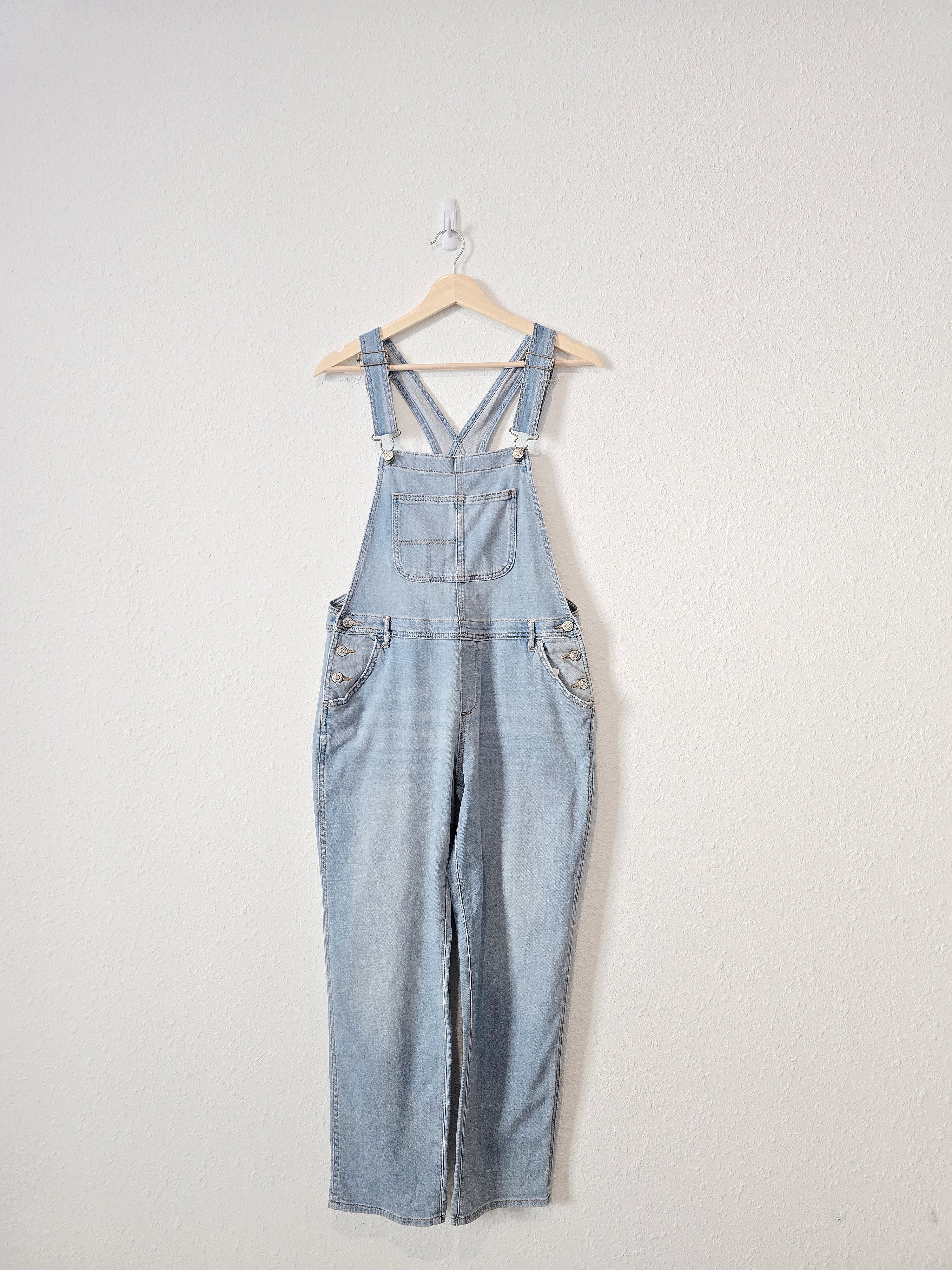 NEW Light Wash Denim Overalls (S)