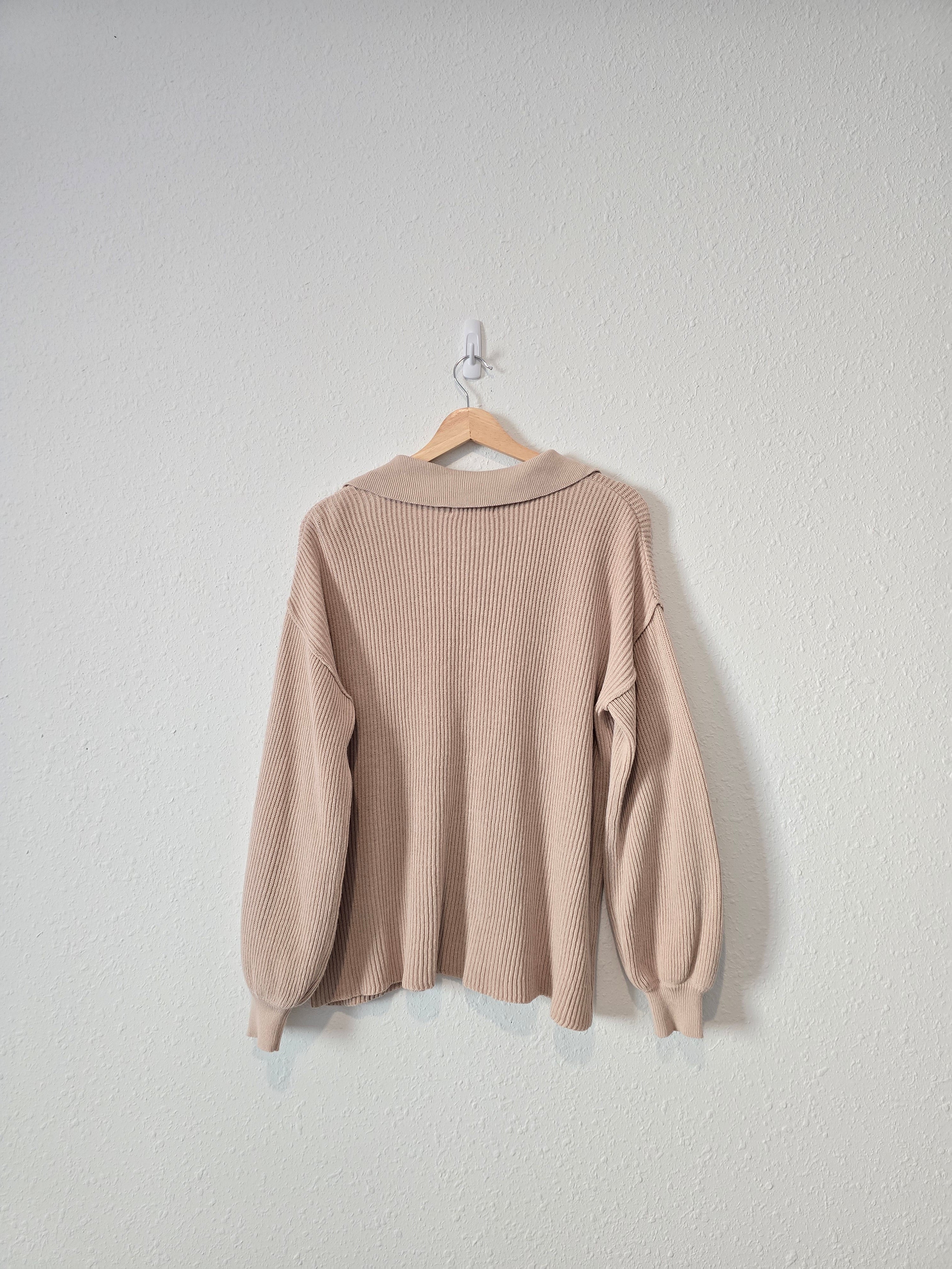 By Together Cotton Henley Sweater (S)