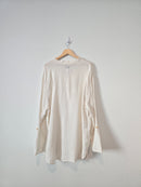 Flax Oversized Linen Button Up (L)