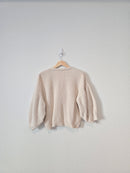Cream Puff Sleeve Sweater (M)