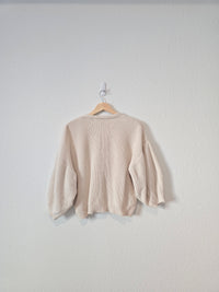 Cream Puff Sleeve Sweater (M)