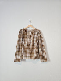 NEW Madewell Plaid Button Up Top (10)