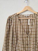 NEW Madewell Plaid Button Up Top (10)