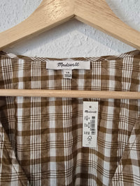 NEW Madewell Plaid Button Up Top (10)