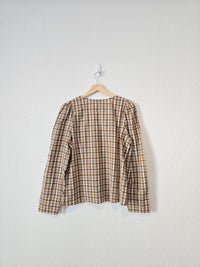 NEW Madewell Plaid Button Up Top (10)