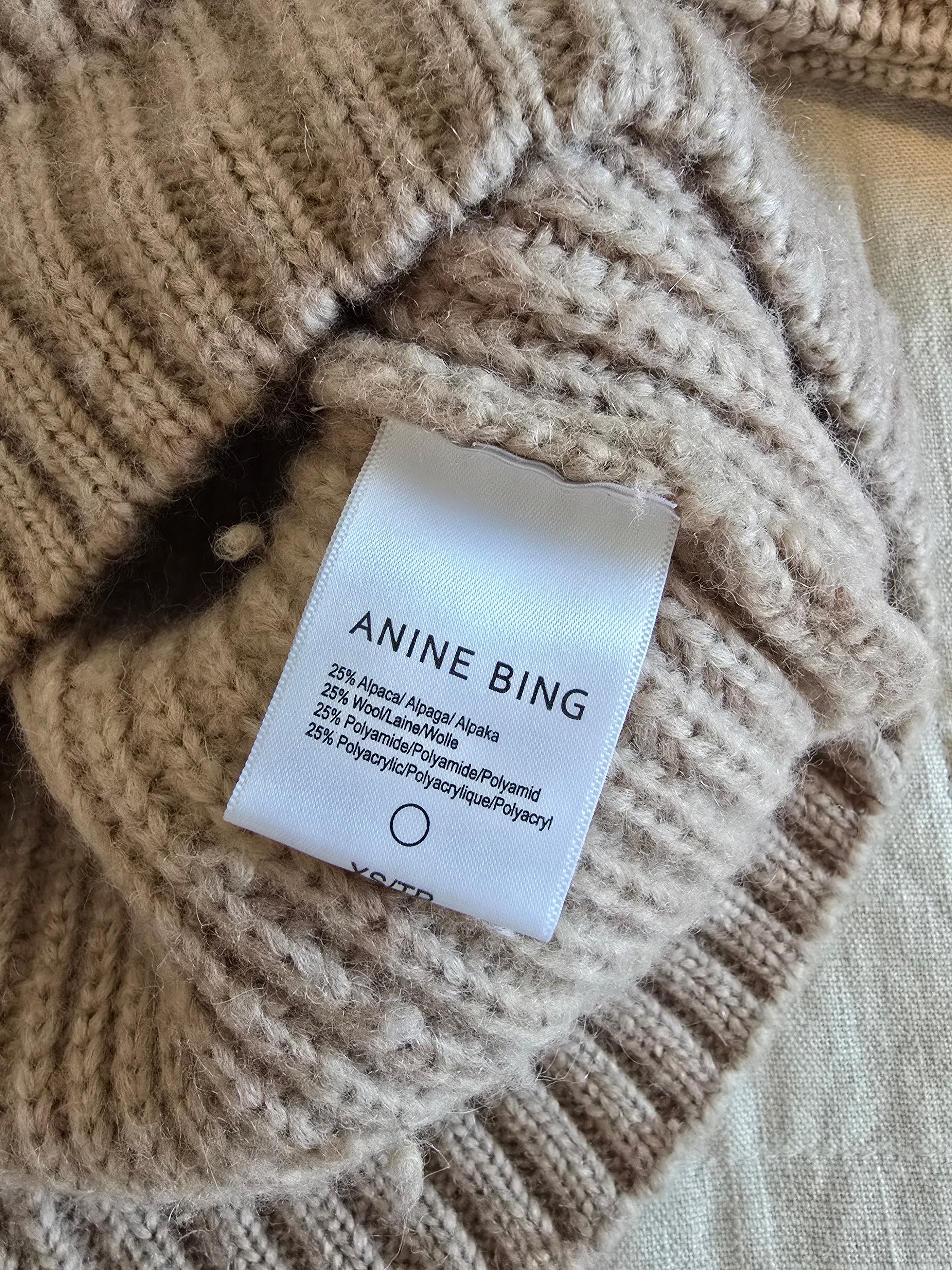 Anine Bing Oversized Turtleneck Sweater (XS)