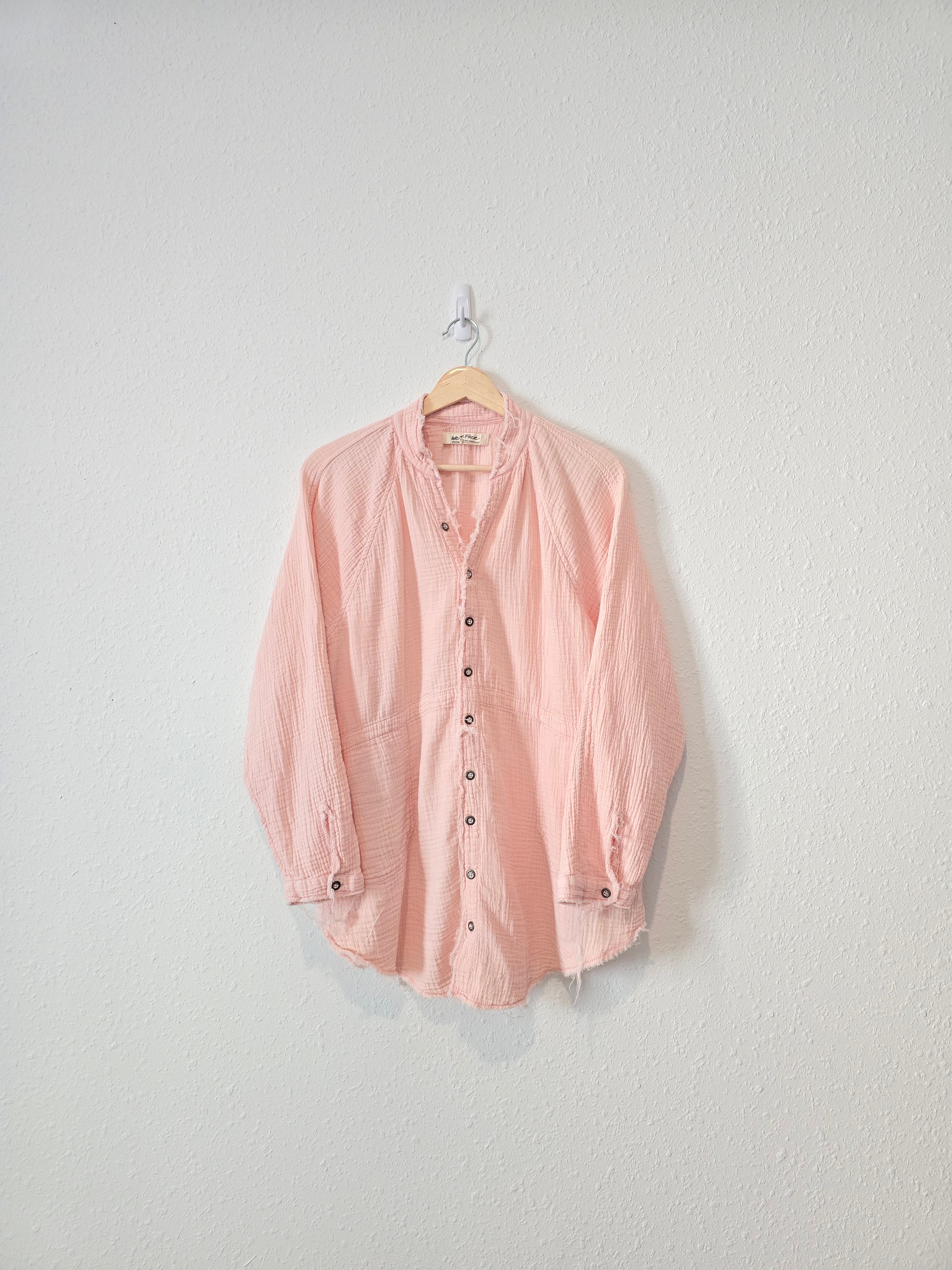 Free People Gauze Button Up (M)