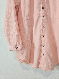 Free People Gauze Button Up (M)