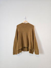 Free People Olive Mockneck Sweater (S)