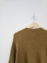 Free People Olive Mockneck Sweater (S)