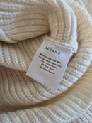 Sezane Cream Wool Blend Sweater (XS)