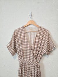 Urban Outfitters Linen Gingham Dress (M)