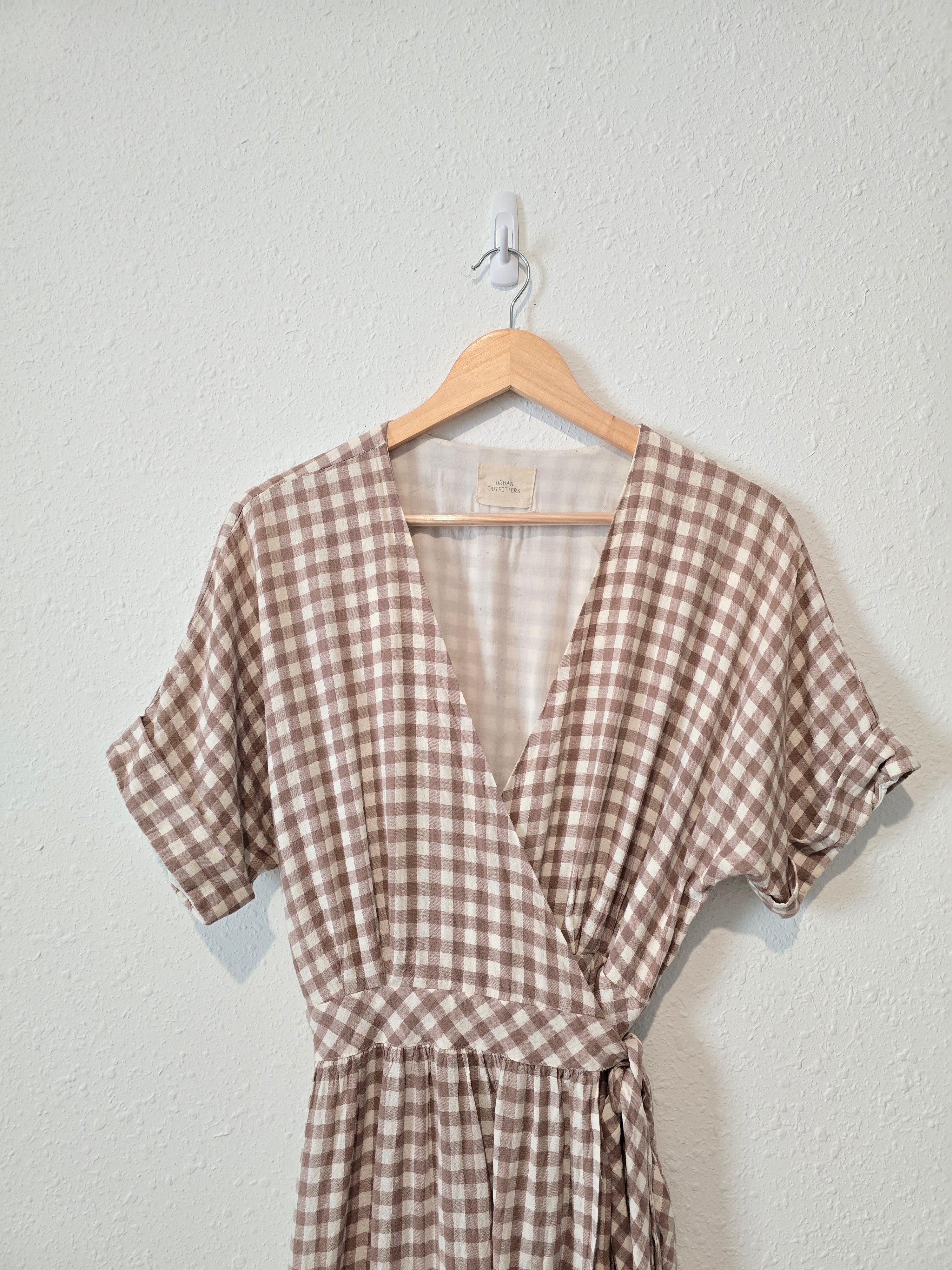 Urban Outfitters Linen Gingham Dress (M)