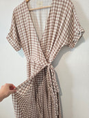 Urban Outfitters Linen Gingham Dress (M)
