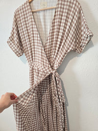 Urban Outfitters Linen Gingham Dress (M)