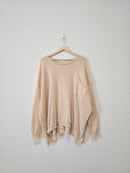 Easel Cream Oversized Sweater (L)