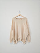 Easel Cream Oversized Sweater (L)