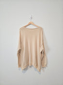 Easel Cream Oversized Sweater (L)