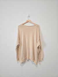 Easel Cream Oversized Sweater (L)