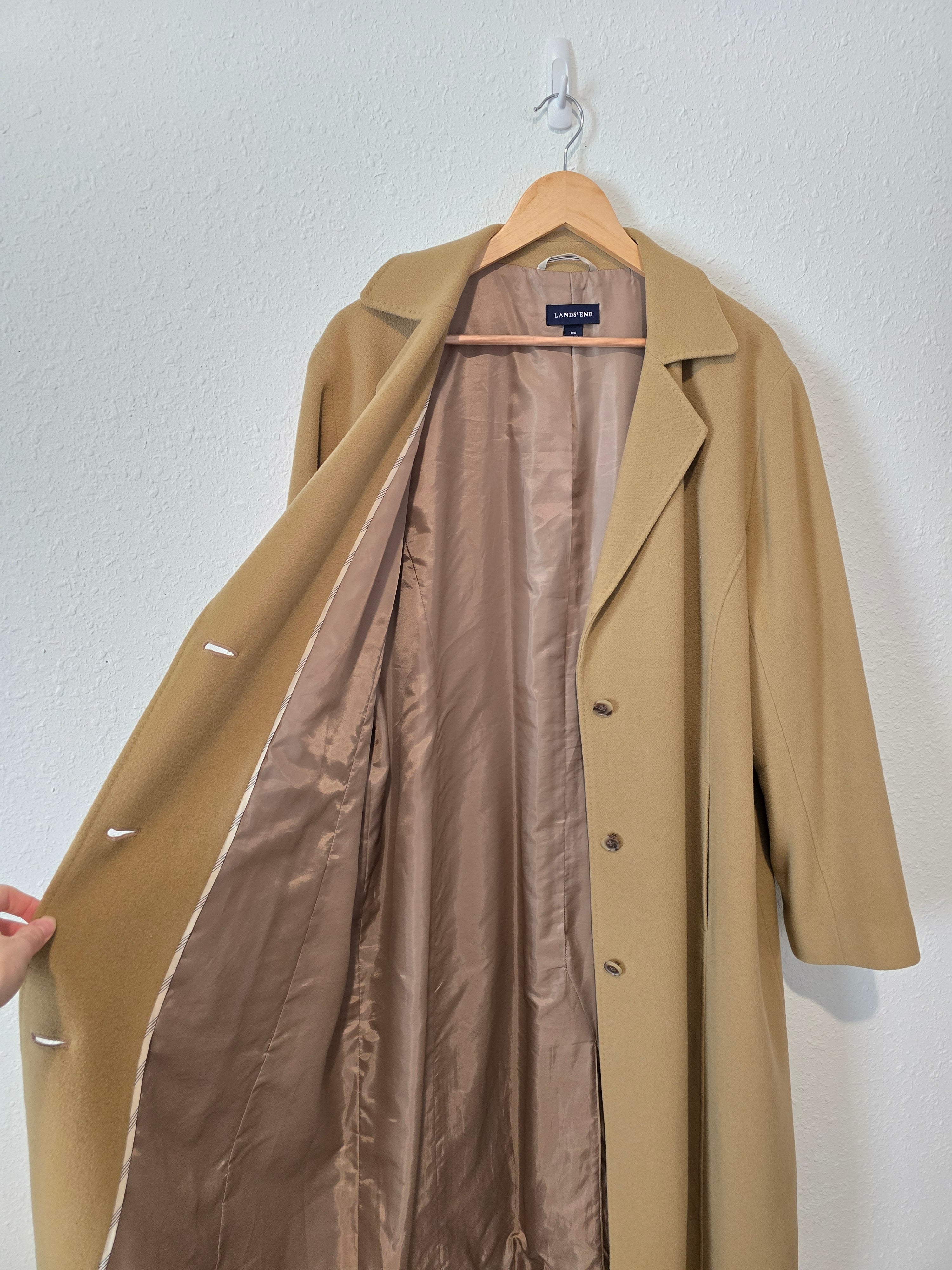 Long Camel Wool Coat (22W)