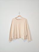 Easel Cream Cotton Sweatshirt (M)