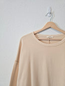 Easel Cream Cotton Sweatshirt (M)