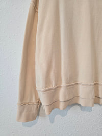 Easel Cream Cotton Sweatshirt (M)