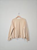 Easel Cream Cotton Sweatshirt (M)