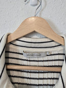 Striped Button Up Sweater (XL)