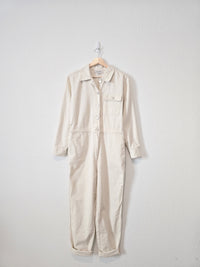 Ecru Relaxed Cotton Jumpsuit (4)