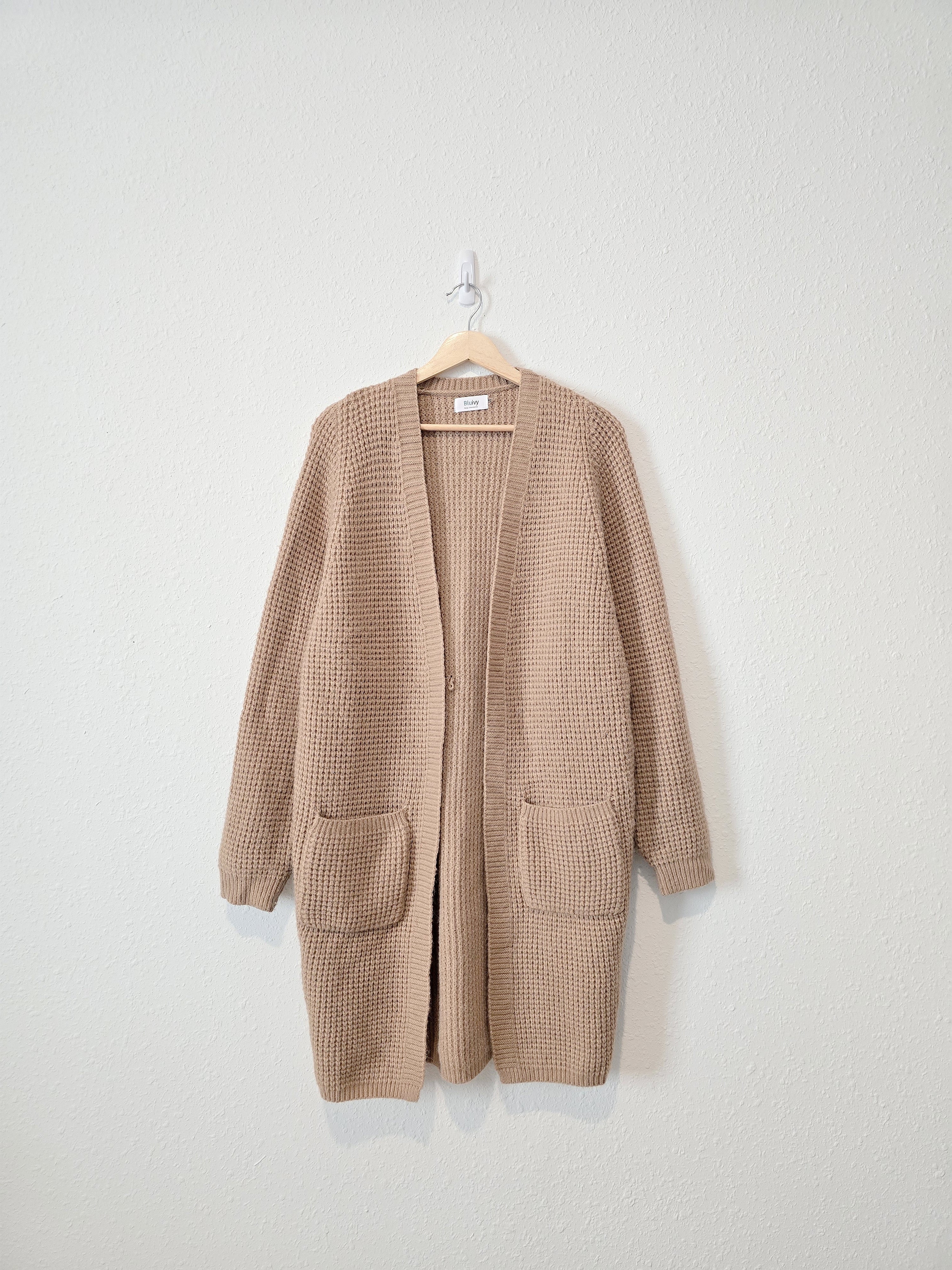 Bluivy Brown Waffle Cardigan (S/M)