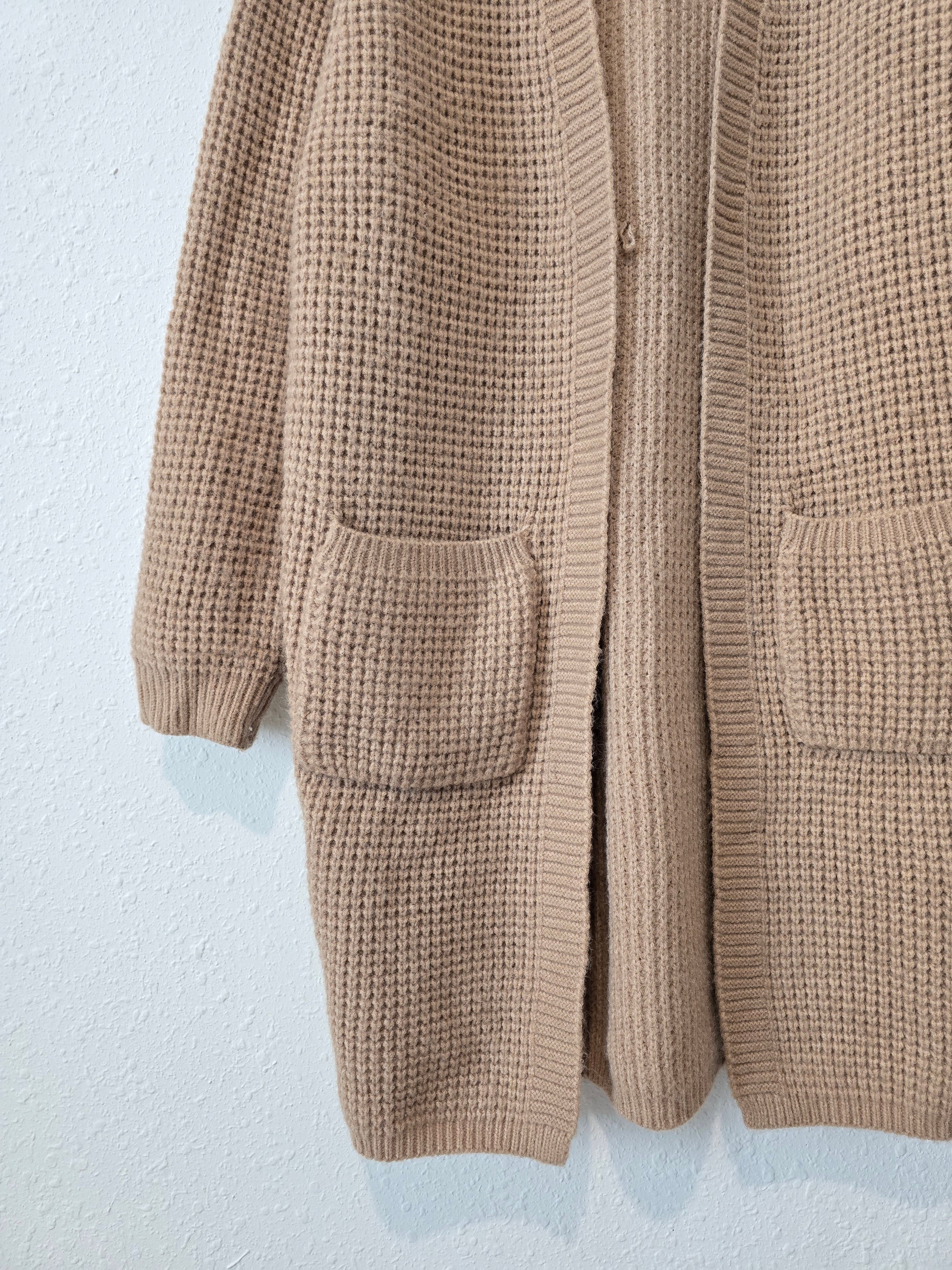 Bluivy Brown Waffle Cardigan (S/M)