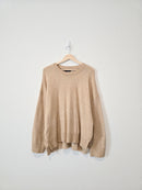 Cozy Knit Crewneck Sweater (L)