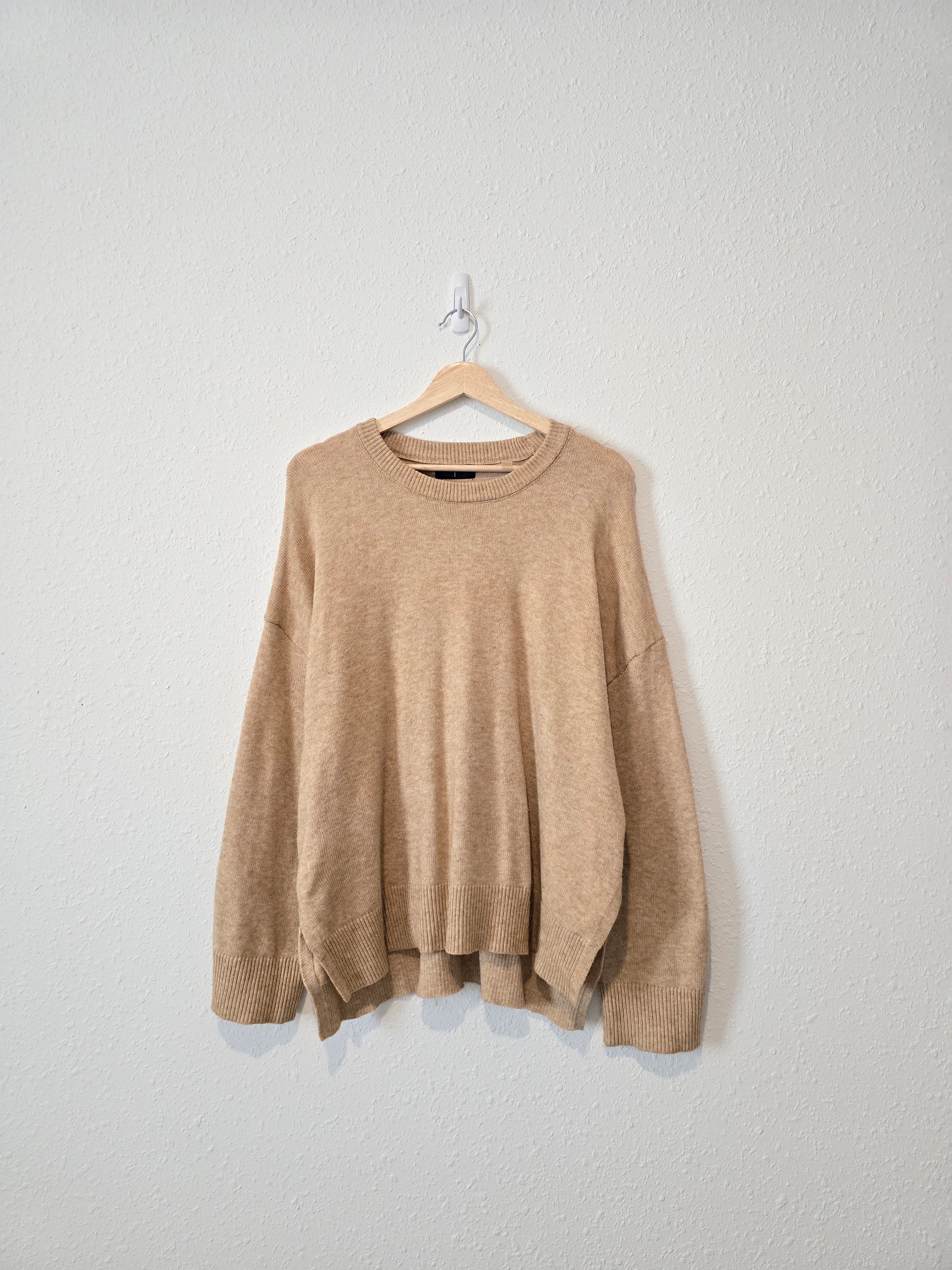 Cozy Knit Crewneck Sweater (L)