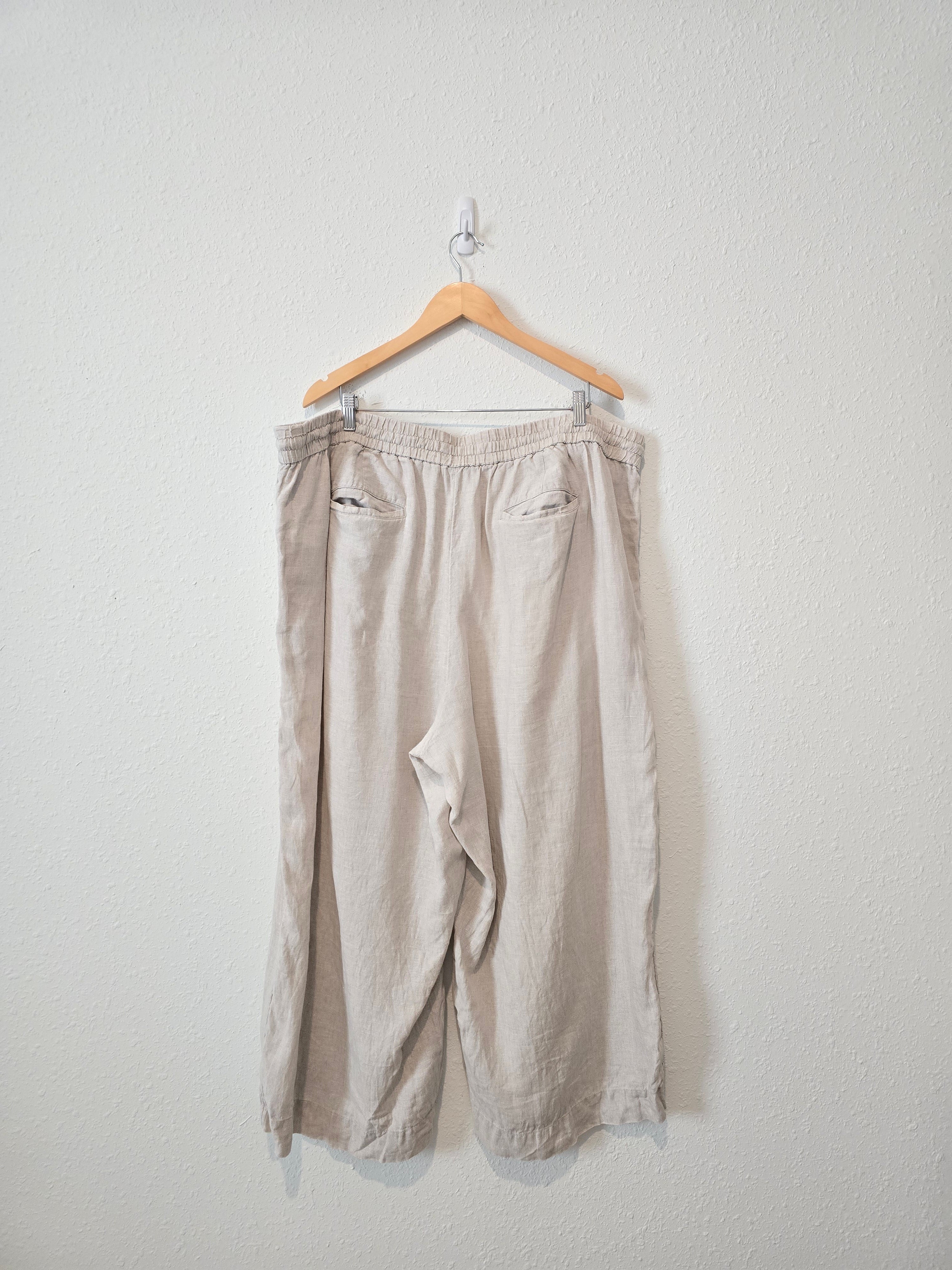 J.Crew Wide Leg Linen Pants (3X)