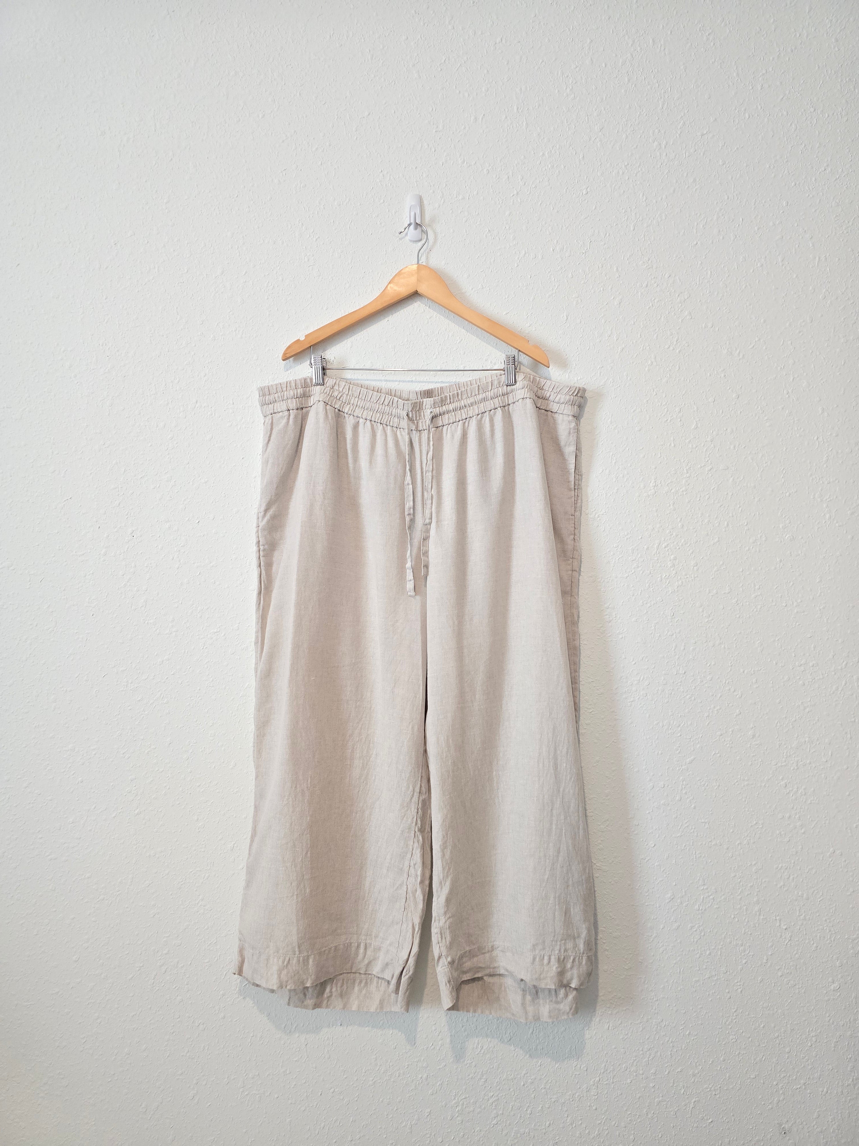 J.Crew Wide Leg Linen Pants (3X)